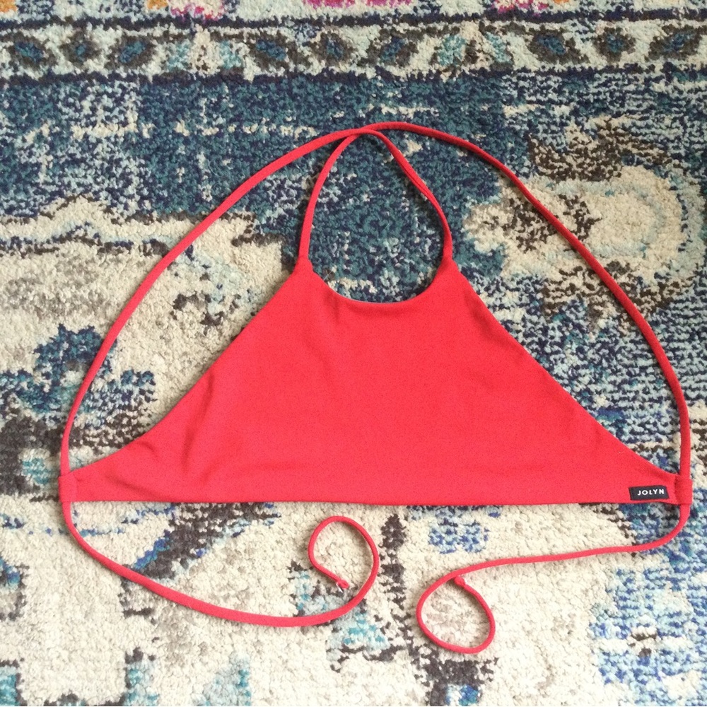JOLYN Red Bikini Top! “Jones” Size Small
